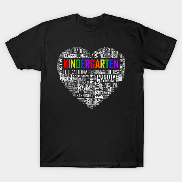 Kindergarten Heart T-Shirt by LetsBeginDesigns